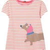Joules White Pixie-Short Sleeve Screenprint T-Shirt 2-12 Years -Angel & Rocket Shop 136955s