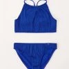 Abercrombie & Fitch Blue High Neck Two Piece Bikini Set -Angel & Rocket Shop 152125s