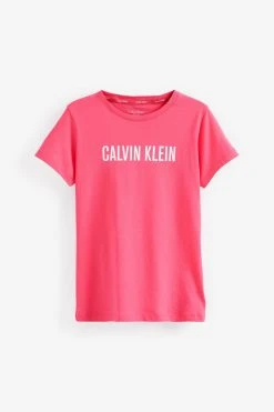Calvin Klein Girls Pink Intense Power T-Shirt 2-Pack -Angel & Rocket Shop 176753s3