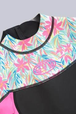 Animal Kids Pink Waves Printed Shorty Wetsuit 16 Animal Kids Pink Waves Printed Shorty Wetsuit -Angel & Rocket Shop 187157s7