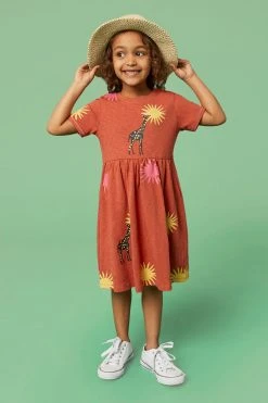 White Stuff Red Esme Printed Dress