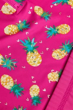 Monsoon Red Pineapple Two Piece Swim Set With UPF50+ Protection -Angel & Rocket Shop 280340s3