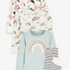 Next Monochrome 3 Pack Rainbow Pyjamas (12mths-6yrs)