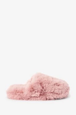 Next Recycled Faux Fur Mule Slippers