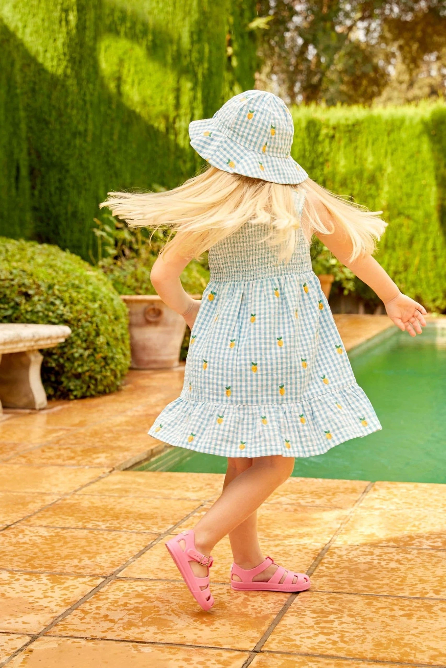 Jojo Maman Bebe JoJo Maman Bébé Gingham Lemon Embroidered Frill Dress 7 Jojo Maman Bebe JoJo Maman Bébé Gingham Lemon Embroidered Frill Dress - Image 5
