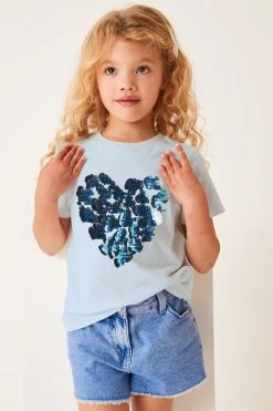 Next Short Sleeve Sequin T-Shirt (3-16yrs)