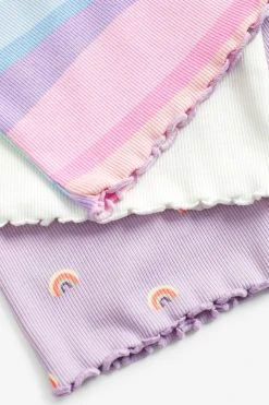 Next Rib T-Shirts 3 Pack (3mths-7yrs) -Angel & Rocket Shop 374202s4