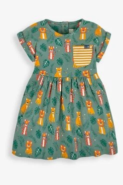 Jojo Maman Bebe JoJo Maman Bébé Big Cats Print Drop Shoulder Dress
