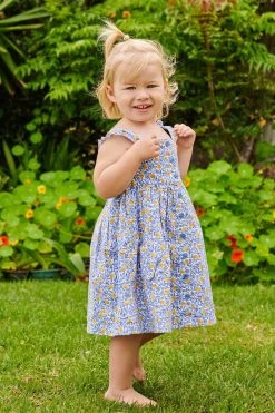 Jojo Maman Bebe JoJo Maman Bébé Girls Pretty Lemon Bloom Button Front Dress 8 Jojo Maman Bebe JoJo Maman Bébé Girls Pretty Lemon Bloom Button Front Dress -Angel & Rocket Shop 387789s3