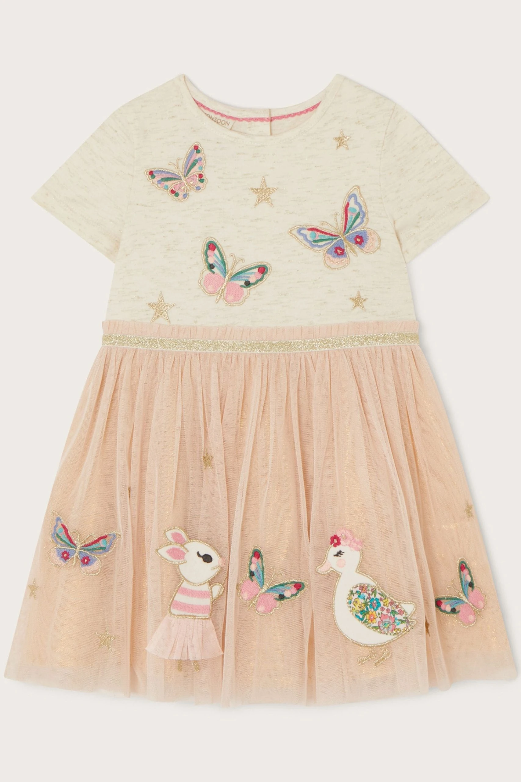 Monsoon Baby Natural Disco Bunny Dress 3 Monsoon Baby Natural Disco Bunny Dress