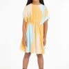 Calvin Klein Jeans Girls Orange Woven Print Dress -Angel & Rocket Shop 438561s
