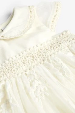 Next Ecru White White Vintage Christening Baby Dress (0mths-2yrs) 13 Next Ecru White White Vintage Christening Baby Dress (0mths-2yrs) -Angel & Rocket Shop 443736s6