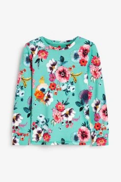 Next Multicolour 3 Pack Supersoft Floral Cotton Pyjamas (9mths-16yrs) -Angel & Rocket Shop 493122s6