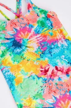 Next Multi Bright Tie Dye Swimsuit (3-16yrs) -Angel & Rocket Shop 497 183s7