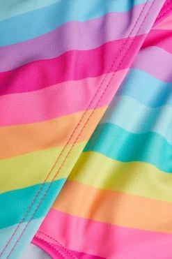 Angels By Accessorize Girls Pink Rainbow Stripe Bikini Set -Angel & Rocket Shop 517844s3