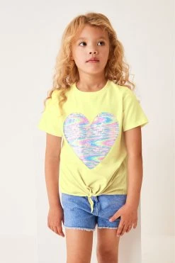 Next Short Sleeve Sequin T-Shirt (3-16yrs)
