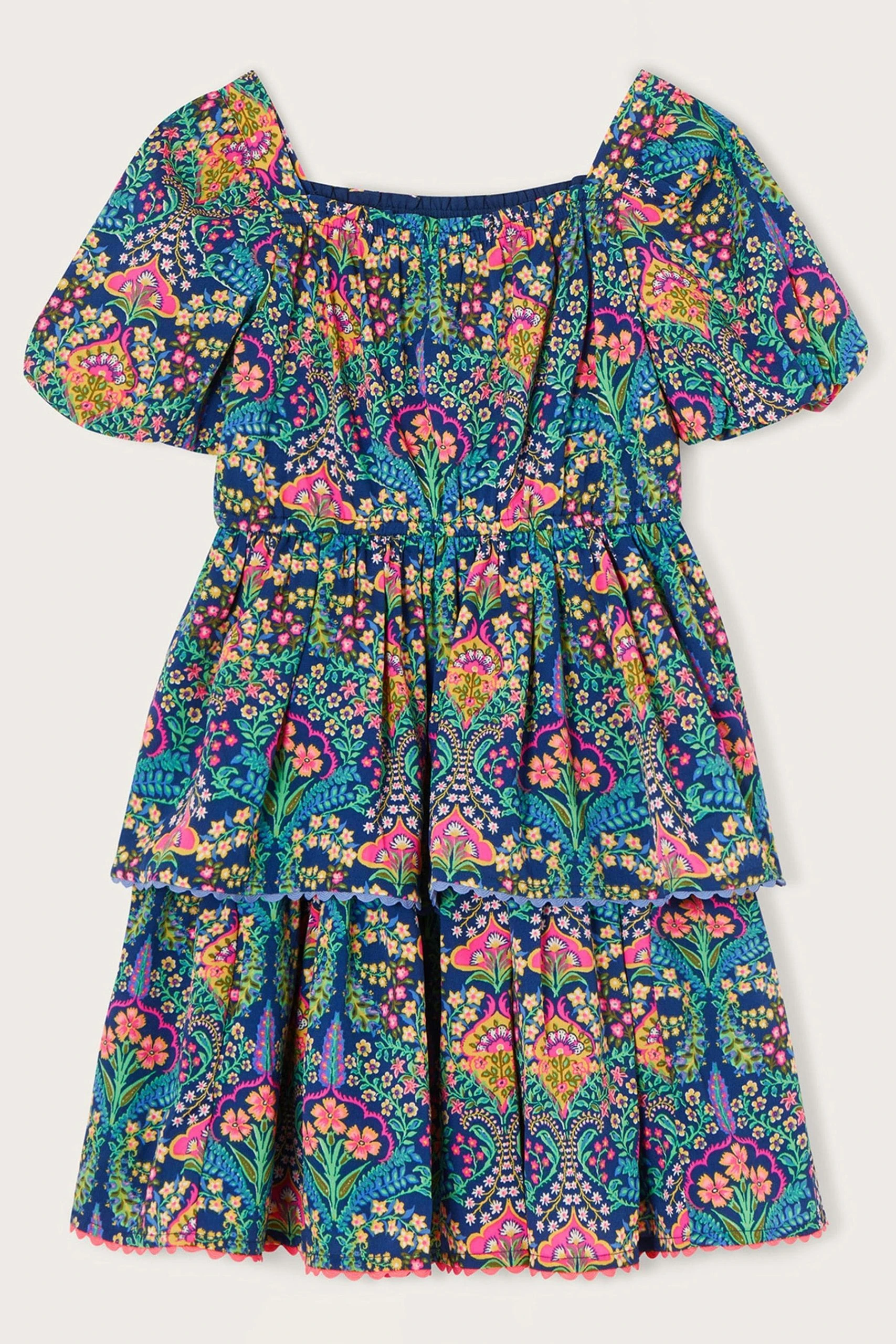 Monsoon Blue Paisley Dress In Recycled Polyester 3 Monsoon Blue Paisley Dress In Recycled Polyester