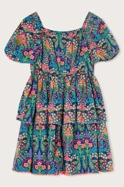 Monsoon Blue Paisley Dress In Recycled Polyester 6 Monsoon Blue Paisley Dress In Recycled Polyester -Angel & Rocket Shop 553288s2