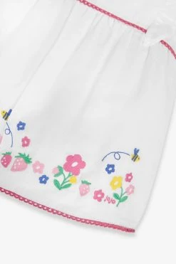Jojo Maman Bebe JoJo Maman Bébé Bee & Strawberry Floral Embroidered Tunic -Angel & Rocket Shop 596886s3
