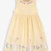Jojo Maman Bebe JoJo Maman Bébé Gingham Mouse Appliqué Dress -Angel & Rocket Shop 608521s