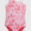Calvin Klein Girls Pink One Shoulder Swimsuit 2 Calvin Klein Girls Pink One Shoulder Swimsuit -Angel & Rocket Shop 620604s