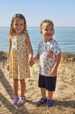 Jojo Maman Bebe JoJo Maman Bébé Puffin Print Button Through Dress -Angel & Rocket Shop 621863s4