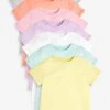 Next Multi 7 Pack Pastel Plain T-Shirts (3-16yrs) -Angel & Rocket Shop 670 540s
