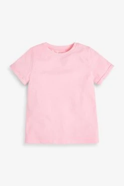 Next Multi 7 Pack Pastel Plain T-Shirts (3-16yrs) -Angel & Rocket Shop 670 540s9