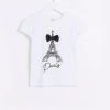 River Island Girls White Eiffel Tower T-Shirt -Angel & Rocket Shop 682607s