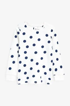 Next Navy/White 3 Pack Star/Stripe Snuggle Pyjamas (12mths-16yrs) -Angel & Rocket Shop 720817s9