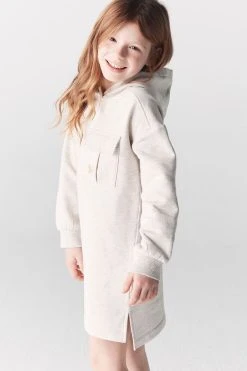 River Island Girls Cream Utility Pocket Sweat Dress