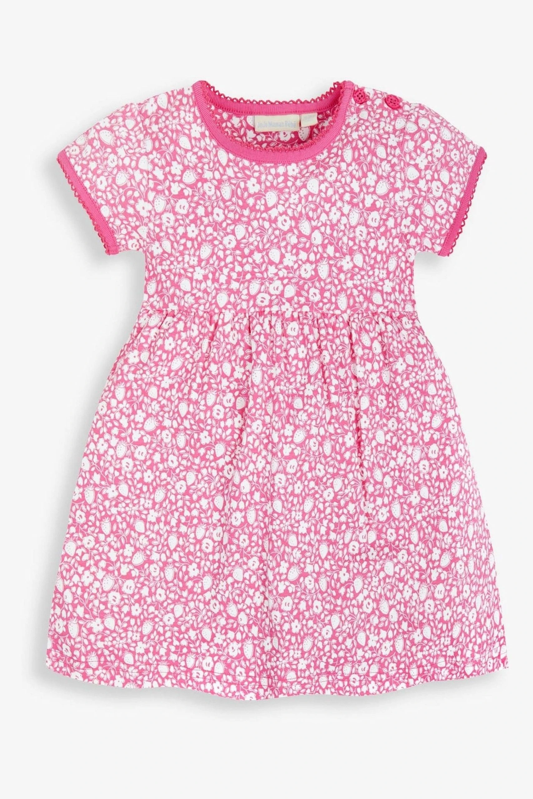 Jojo Maman Bebe JoJo Maman Bébé Strawberry Ditsy Print Summer Dress 3 Jojo Maman Bebe JoJo Maman Bébé Strawberry Ditsy Print Summer Dress