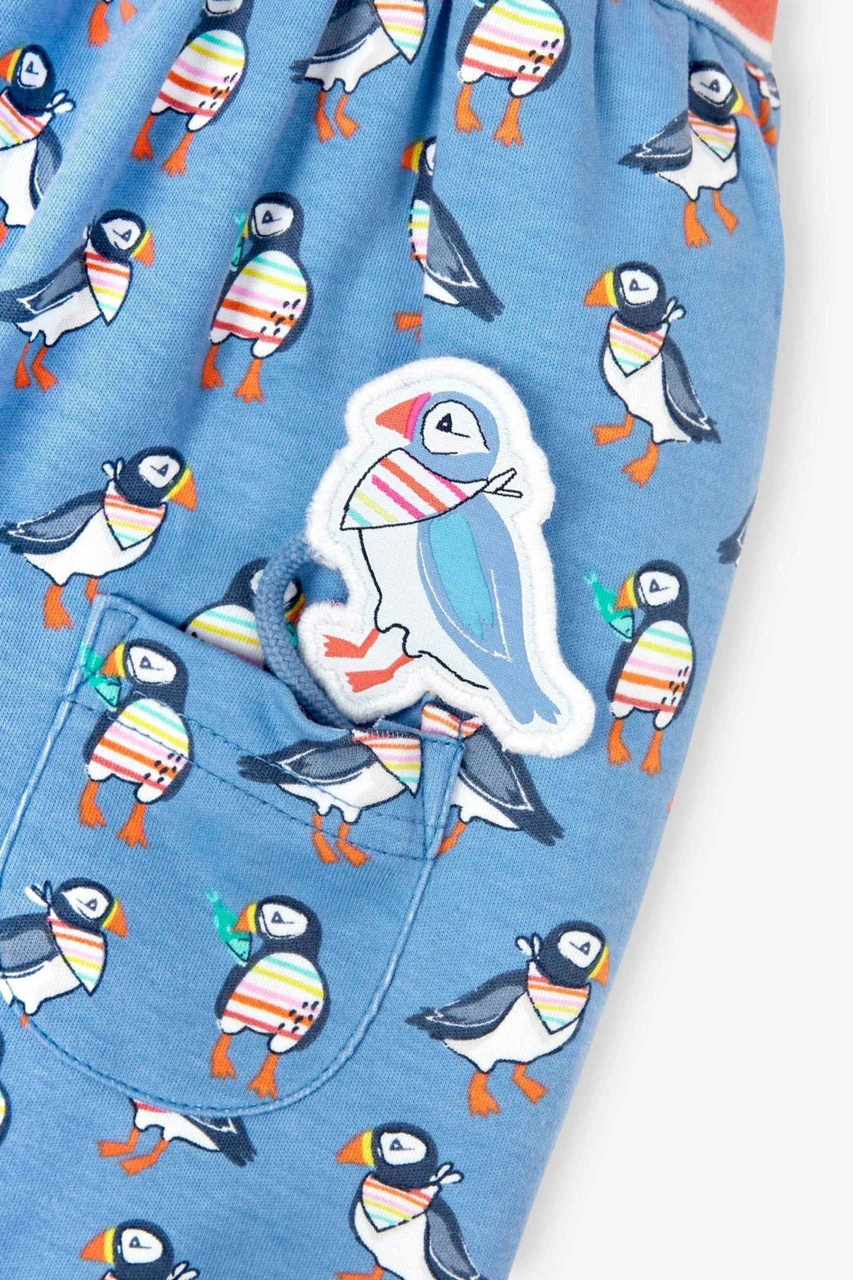 Jojo Maman Bebe JoJo Maman Bébé Multi Coloured Stripe & Puffin Print With Pet In Pocket Combo Dress 5 Jojo Maman Bebe JoJo Maman Bébé Multi Coloured Stripe & Puffin Print With Pet In Pocket Combo Dress - Image 3