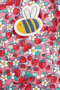 Jojo Maman Bebe JoJo Maman Bébé Girls Pretty Strawberry Print Pet In Pocket Dress -Angel & Rocket Shop 739418s3