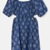 Angel & Rocket Blue Thea Blue Batik Dress -Angel & Rocket Shop 752083s