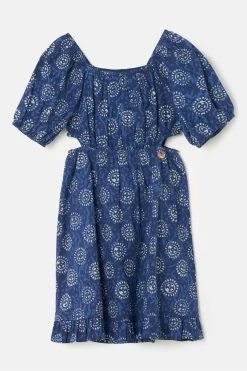 Angel & Rocket Blue Thea Blue Batik Dress