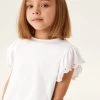 Next Broderie Frill Sleeve T-Shirt (3-16yrs) -Angel & Rocket Shop 7824R0s