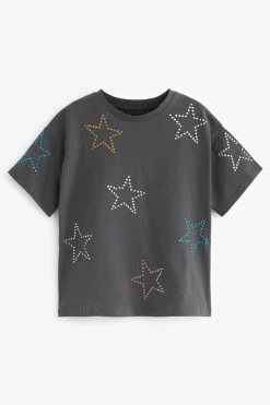 Next Rhinestone Star T-Shirt (3-16yrs) -Angel & Rocket Shop 7828D2s4