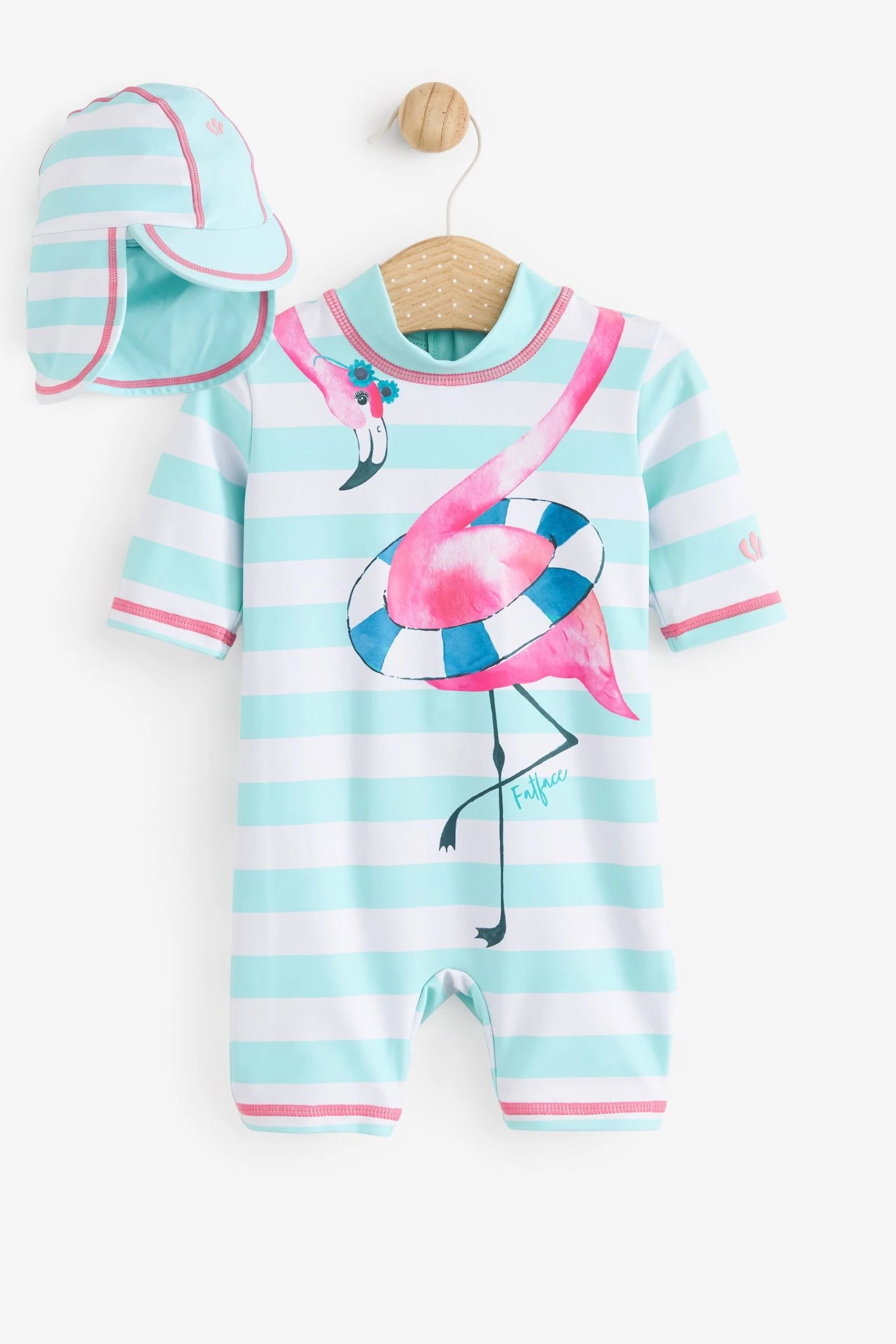 Fat Face Sunsafe Flamingo Swim Set 3 Fat Face Sunsafe Flamingo Swim Set