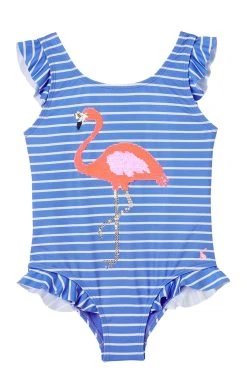 Joules Blue Splash Artwork Swimsuit