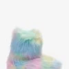 Next Pink Pastel Rainbow Slipper Boots -Angel & Rocket Shop 840863s