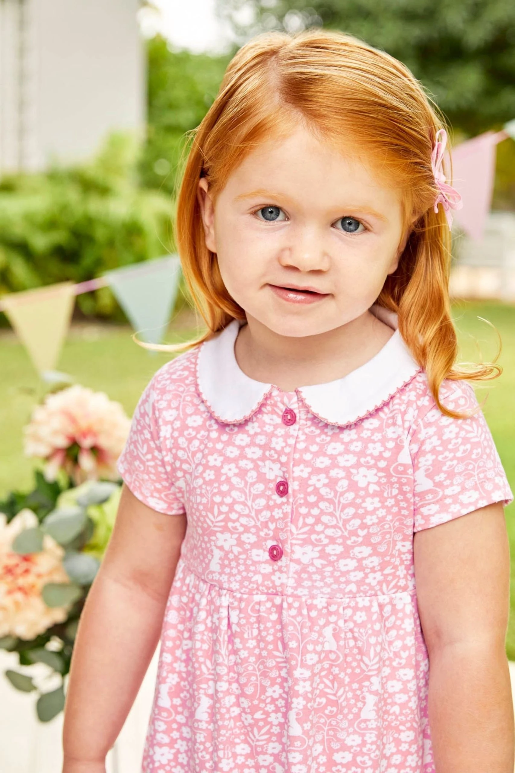 Jojo Maman Bebe JoJo Maman Bébé Mouse Floral Print With Pet In Pocket Peter Pan Dress 8 Jojo Maman Bebe JoJo Maman Bébé Mouse Floral Print With Pet In Pocket Peter Pan Dress - Image 6