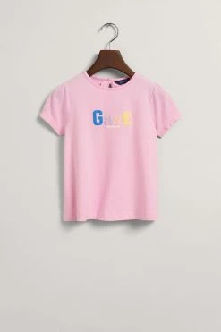 GANT Pink Jersey Logo Tunic Dress -Angel & Rocket Shop 869197s2
