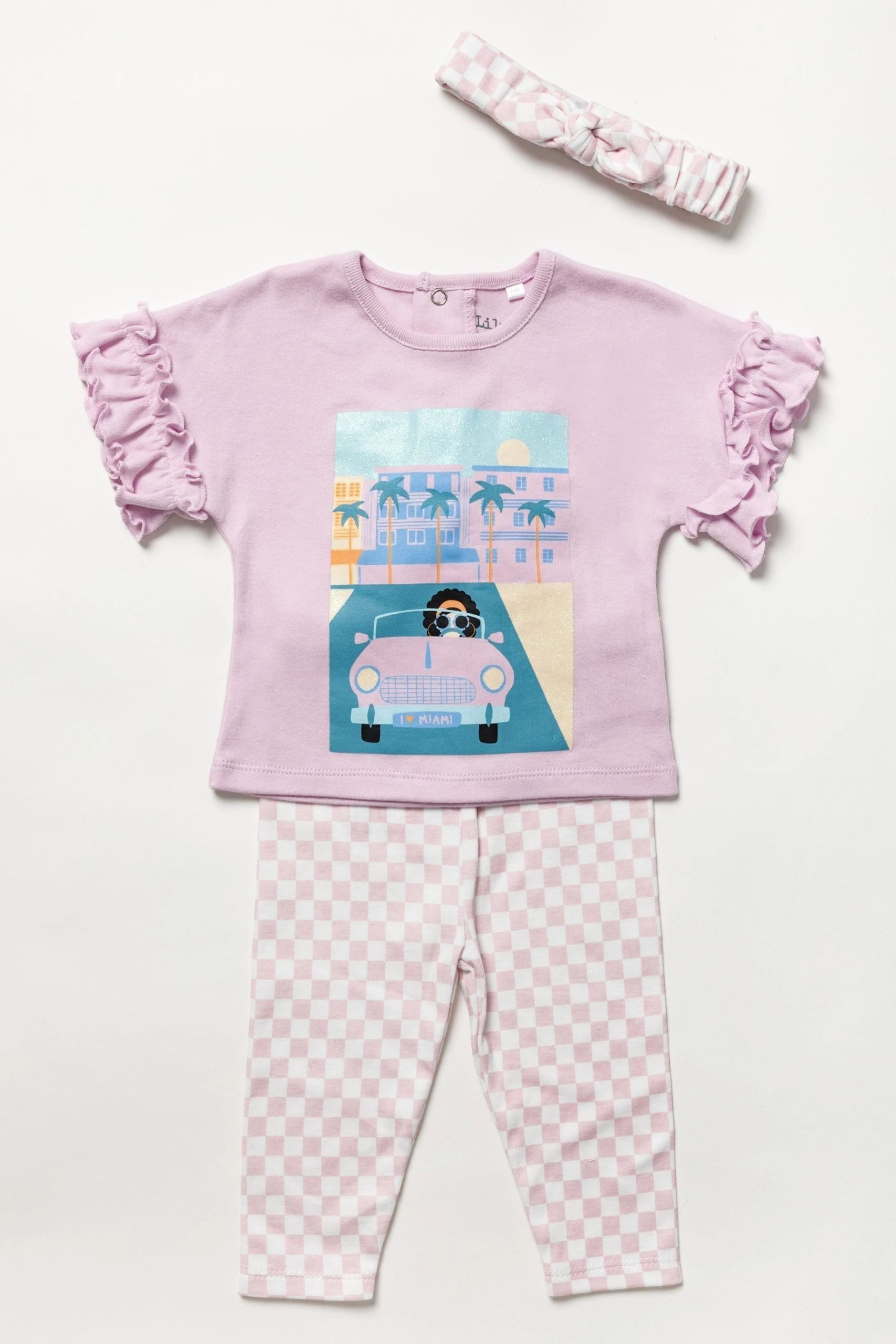 Lily & Jack Top/Leggings And Headband Outfit Set 3 Lily & Jack Top/Leggings And Headband Outfit Set