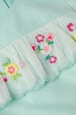 Monsoon Blue Embroidered Scallop Frill Dress 7 Monsoon Blue Embroidered Scallop Frill Dress -Angel & Rocket Shop 886746s3