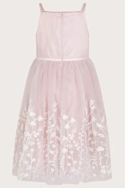 Monsoon Pink Meadow Border Tulle Dress 6 Monsoon Pink Meadow Border Tulle Dress -Angel & Rocket Shop 886955s2