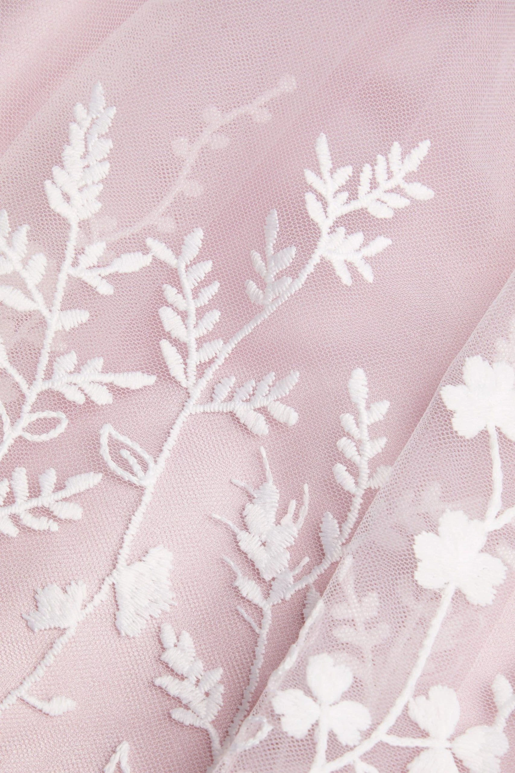 Monsoon Pink Meadow Border Tulle Dress 5 Monsoon Pink Meadow Border Tulle Dress - Image 3