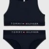 Tommy Hilfiger Blue Crop Top Bikini Set -Angel & Rocket Shop 904750s