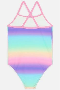 Angels By Accessorize Girls Blue Ombre Swimsuit
