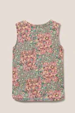 White Stuff Pink Casey Printed Vest -Angel & Rocket Shop 967551s6